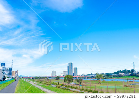 19號颱風過去一周後，多摩河河床 59972281