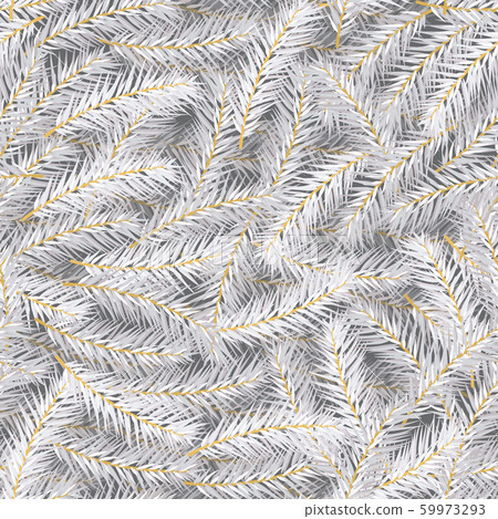 Christmas seamless pattern with white fir branches Christmas seamless pattern with white fir branches 59973293