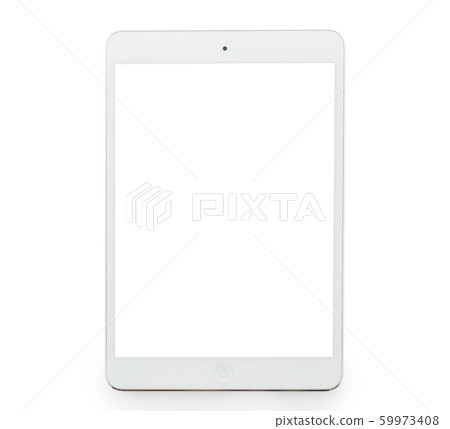White tablet computer White tablet computer 59973408