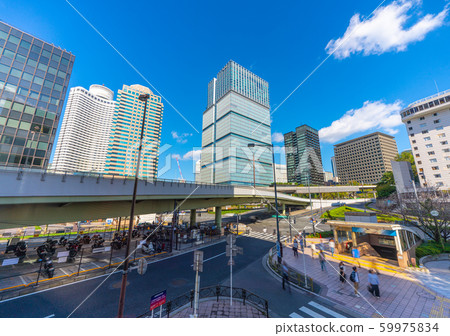 View of Tokyo cityscape in Japan Akasaka Mitsuke Overland view 59975834