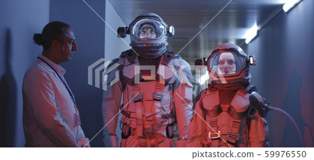 Astronaut waiting for departure Astronaut waiting for departure 59976550