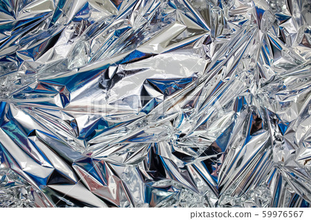 Decoration background of metal crumpled foil Decoration background of metal crumpled foil 59976567