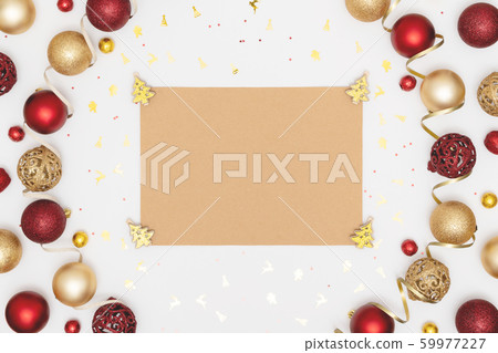 New Year and Christmas decorations and blank craft New Year and Christmas decorations and blank craft 59977227