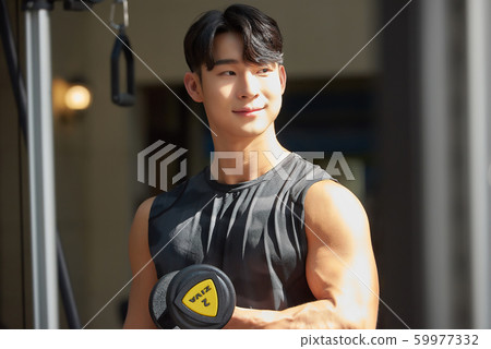 Male fitness dumbbell Male fitness dumbbell 59977332