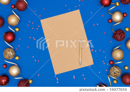 New Year and Christmas decorations and blank craft New Year and Christmas decorations and blank craft 59977650