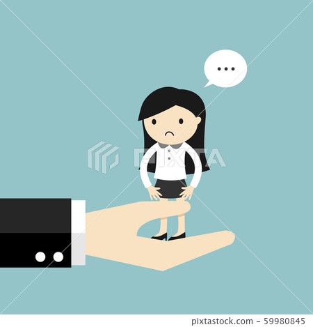 Business concept, Business woman feeling awkward 59980845