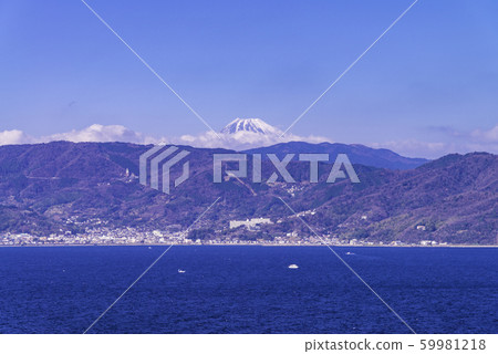 （靜岡）伊東海岸線，富士山遠景 59981218