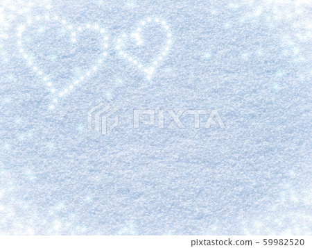 Snowy background with hearts for Valentine's day 59982520