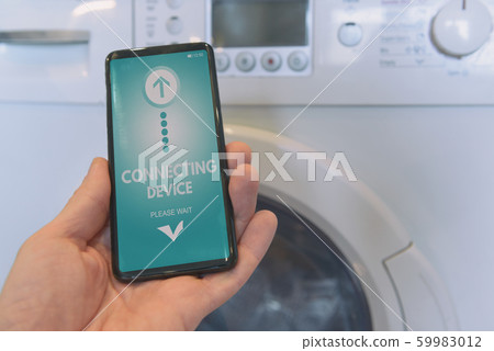 Connecting washing machine with smart phone Connecting washing machine with smart phone 59983012