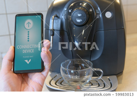 Connecting coffee machine with smart phone Connecting coffee machine with smart phone 59983013