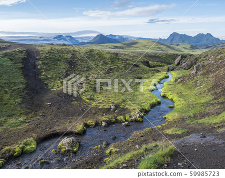 Volcanic landscape with mountains of 59985723