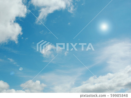 clouds in the blue sky - Stock Illustration [59985848] - PIXTA