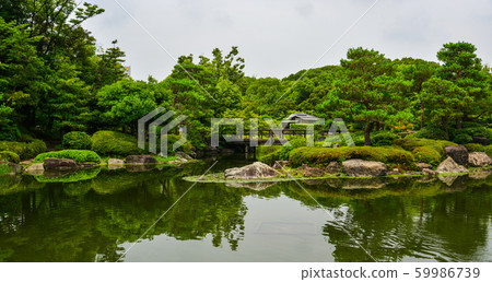 Idyllic landscape of Japanese garden Idyllic landscape of Japanese garden 59986739