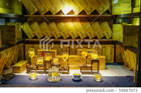 Tea shop at old town in Chengdu, China 59987072