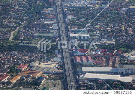 Aerial view of the city 59987136