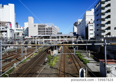 俯瞰常磐線Sa站南口方向<千葉縣Sa市2019年10月> 俯瞰常磐線Sa站南口方向<千葉縣Sa市2019年10月> 59987828