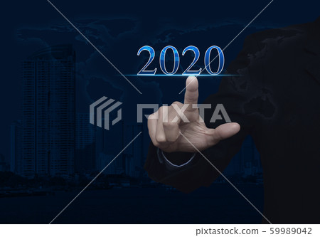 Happy new year 2020 calendar cover concept, Elements of this image furnished by NASA Happy new year 2020 calendar cover concept, Elements of this image furnished by NASA 59989042