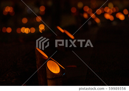 Autumn Event Ogura Castle Bamboo Light [Fukuoka] 59989356