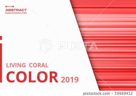 Abstract pink red of living coral theme color lines pattern decoration background with white space. Abstract pink red of living coral theme color lines pattern decoration background with white space. 59989412