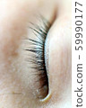 Closed eyes and long eyelashes 59990177