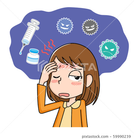 Fever cold female influenza virus sick 59990239