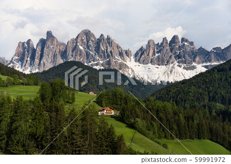 Amazing landscape view of a green hill and 59991972