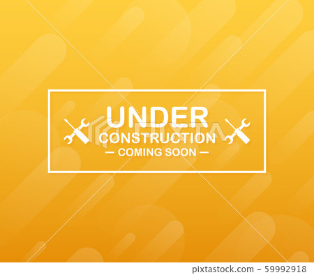 Under construction website page with black and Under construction website page with black and 59992918