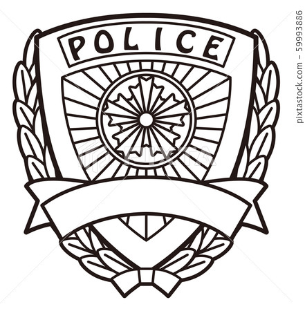 日本警察標記圖標矢量圖 59993886