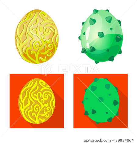 Vector illustration of animal and prehistoric logo. Set of animal and cute stock vector illustration. Vector illustration of animal and prehistoric logo. Set of animal and cute stock vector illustration. 59994064