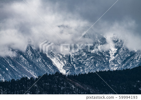 Western Sichuan, China, Snow Mountain Cloud Falls Western Sichuan, China, Snow Mountain Cloud Falls 59994193