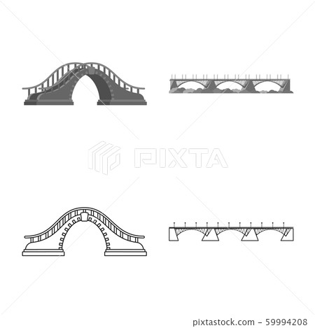 Vector design of connection and design sign. Set of connection and side stock vector illustration. Vector design of connection and design sign. Set of connection and side stock vector illustration. 59994208