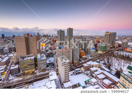 Sapporo, Japan Downtown City Skyline 59994627