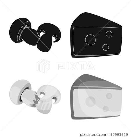 Vector illustration of taste and product logo. Set of taste and cooking vector icon for stock. Vector illustration of taste and product logo. Set of taste and cooking vector icon for stock. 59995529