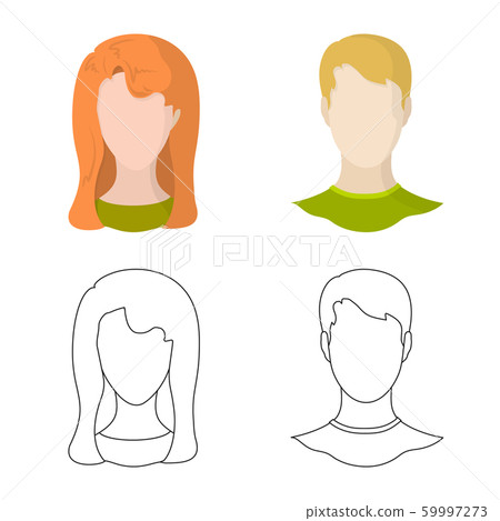 Vector illustration of professional and photo logo. Set of professional and profile vector icon for stock. 59997273