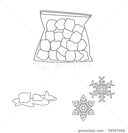 Isolated object of clean and wet logo. Set of clean and purity stock symbol for web. Isolated object of clean and wet logo. Set of clean and purity stock symbol for web. 59997668