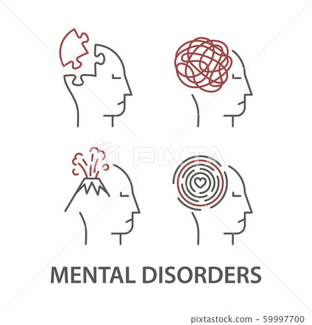 Icons for Mental Disorders Icons for Mental Disorders 59997700