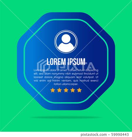 Creative testimonials template with different 59998443