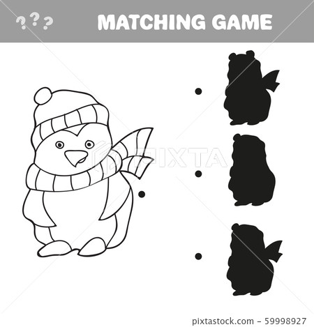 Vector illustration of Penguin cartoon - Coloring book 59998927