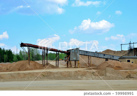 Sand Making Plant in mining quarry. Crushing 59998991