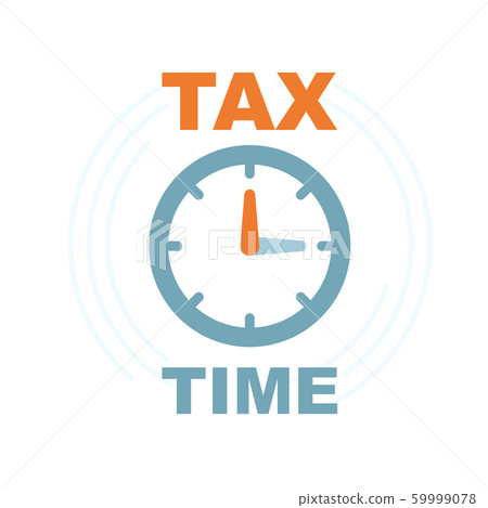 Time to pay tax - icon of accounting reminder Time to pay tax - icon of accounting reminder 59999078