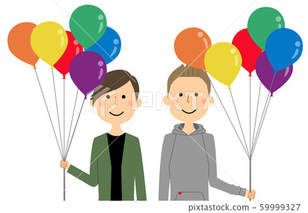 同性戀情侶朋友彩虹色 59999327