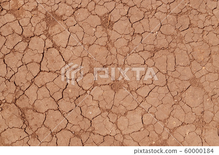 Cracked Dry Earth Top View as Global Warming Cracked Dry Earth Top View as Global Warming 60000184