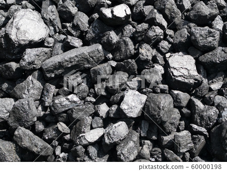 Pile of natural black hard coal or diamond coal Pile of natural black hard coal or diamond coal 60000198