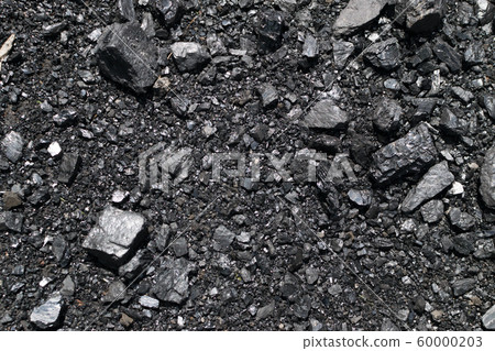 Pile of natural black hard coal or diamond coal Pile of natural black hard coal or diamond coal 60000203