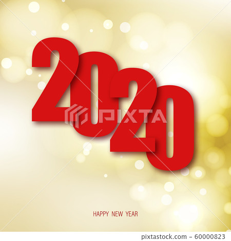 Happy New Year 2020 winter holiday greeting...-插圖素材 [60000823] - PIXTA圖庫