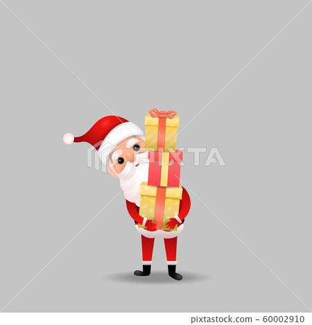 Funny happy Santa Claus character on background. Funny happy Santa Claus character on background. 60002910