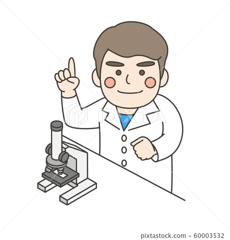 White coat male microscope 60003532