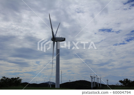 Windmill on the Cape Sada Peninsula, Ikata Town, Ehime Prefecture 60004794