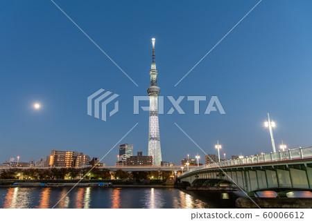 um田川和京橋大橋夜景 60006612