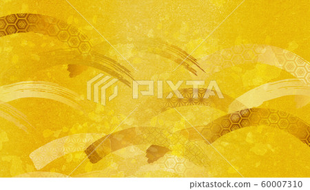 Golden japanese background 60007310